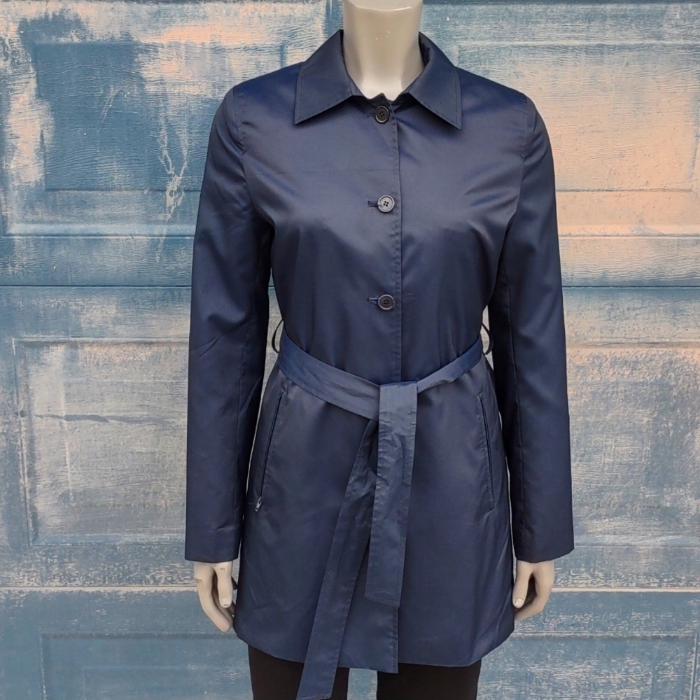 REACTION KENNETH COLE LADIES' LUXURY BLUE TRENCH COAT